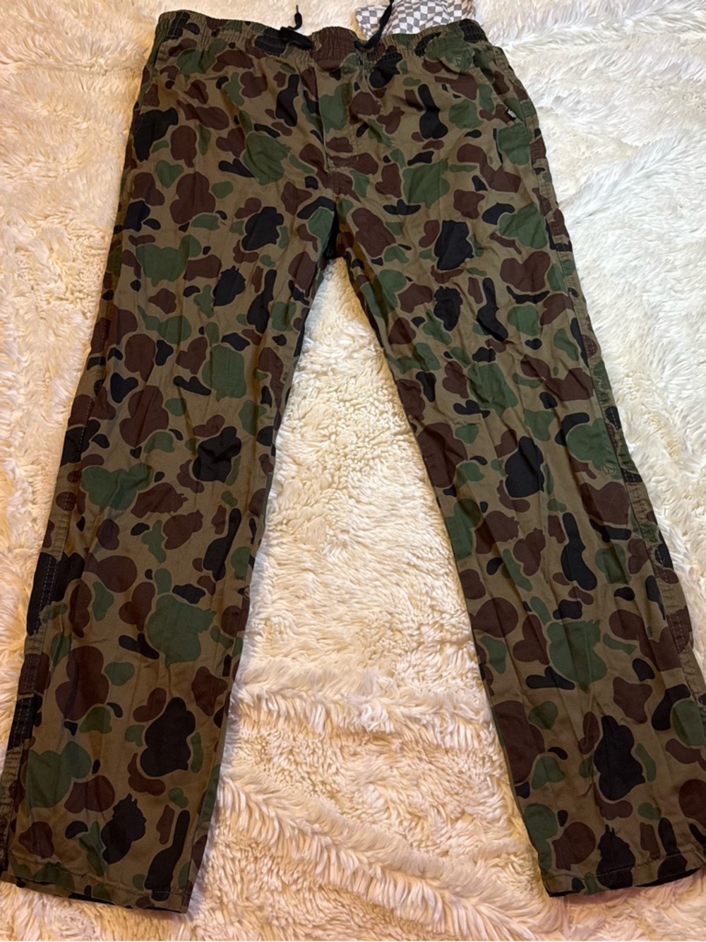 Vans men’s large Camouflage joggers - Green/Brown/Black straight leg